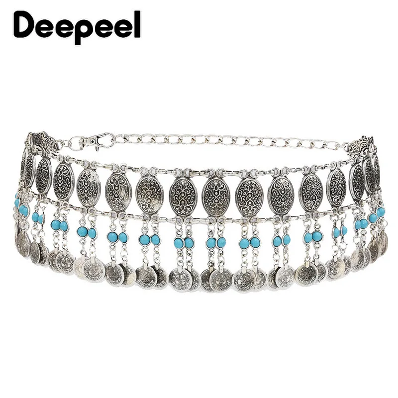 

Deepeel, 1 шт., 8,7 см * 69 см, женский ремень-корсет в этническом стиле, декоративные сексуальные цепи для тела, CB601
