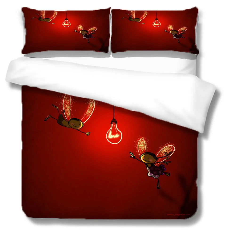 

Bedding Sets 3D Plant Flower Rose Duvet Quilt Cover Set Comforter Bed Pillowcase King Queen Full Double Home Texitle