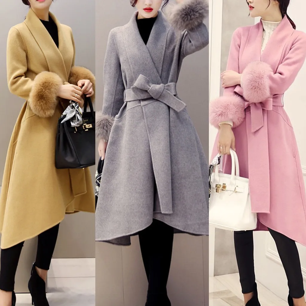 Женская теплая куртка размера плюс на осень и зиму с длинным рукавом