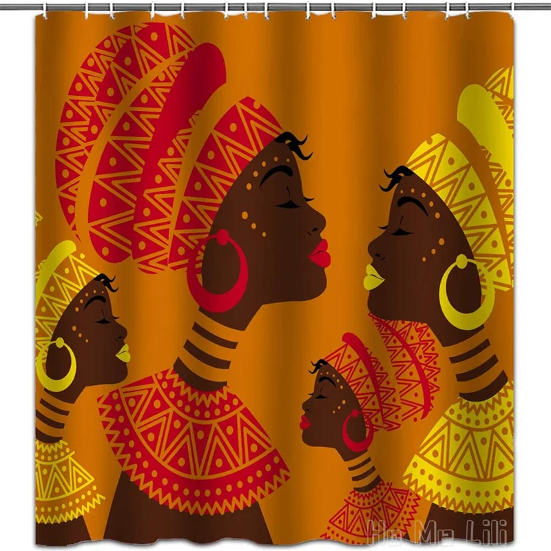 АФРИКАНСКАЯ ДЕВУШКА от Ho Me Lili душевая занавеска для афро фестиваля наборы тканей