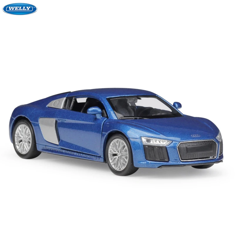 WELLY 1:36 2016 Audi R8 V10 модель автомобиля Land Rover из сплава коллекционная Игрушечная