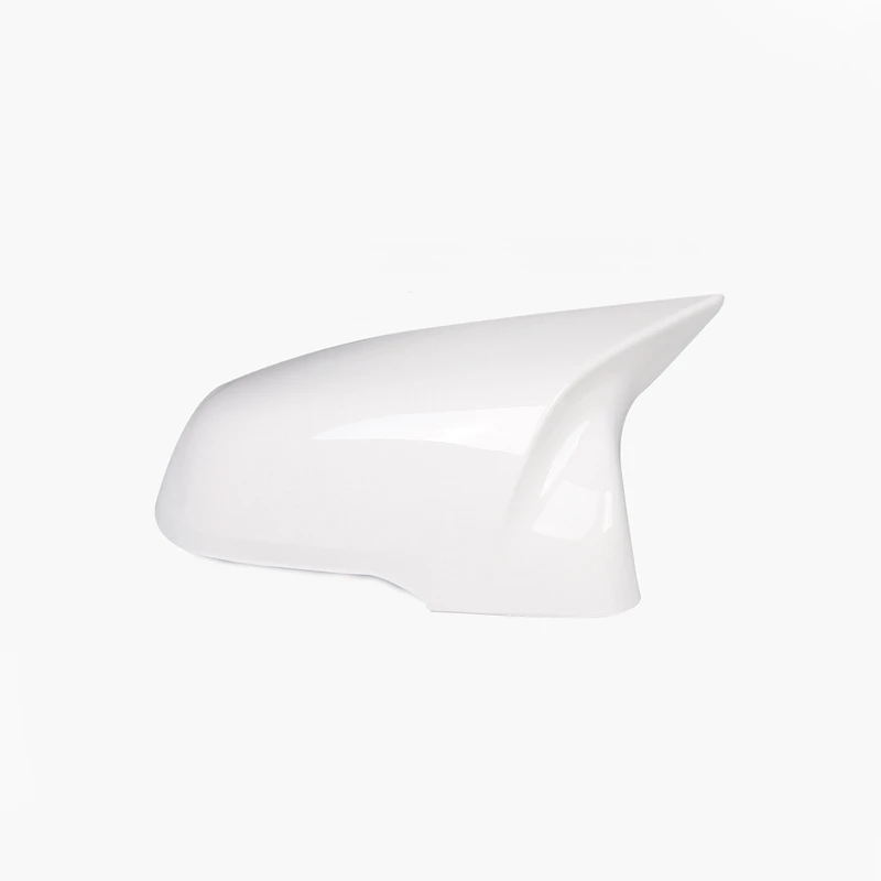 

Bright White ABS Side Rear View Mirror Cover Replacement Ox Horn For-BMW 1 2 Series X1 Z4 F45 F46 F48 F49 2016-2019
