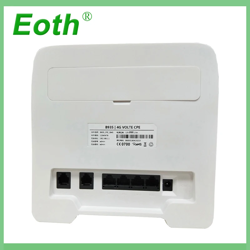 Eoth 4G LTE VOIP маршрутизатор 300 Мбит/с (с внутренней антенной) с слотом для sim карты WiFi