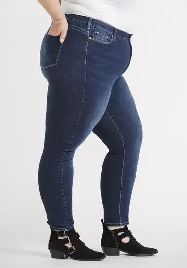 

fat women plus size high waist skinny jeans pants pencil trousers custom logo print on product and package from 1pc dropship
