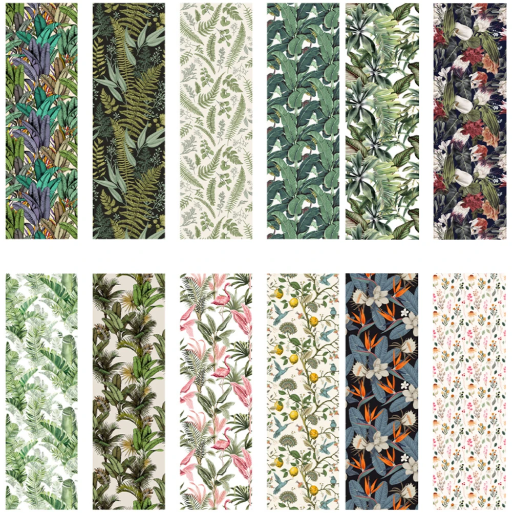 Зеленые тропические фотообои самоклеящиеся обои для фотографий с изображением