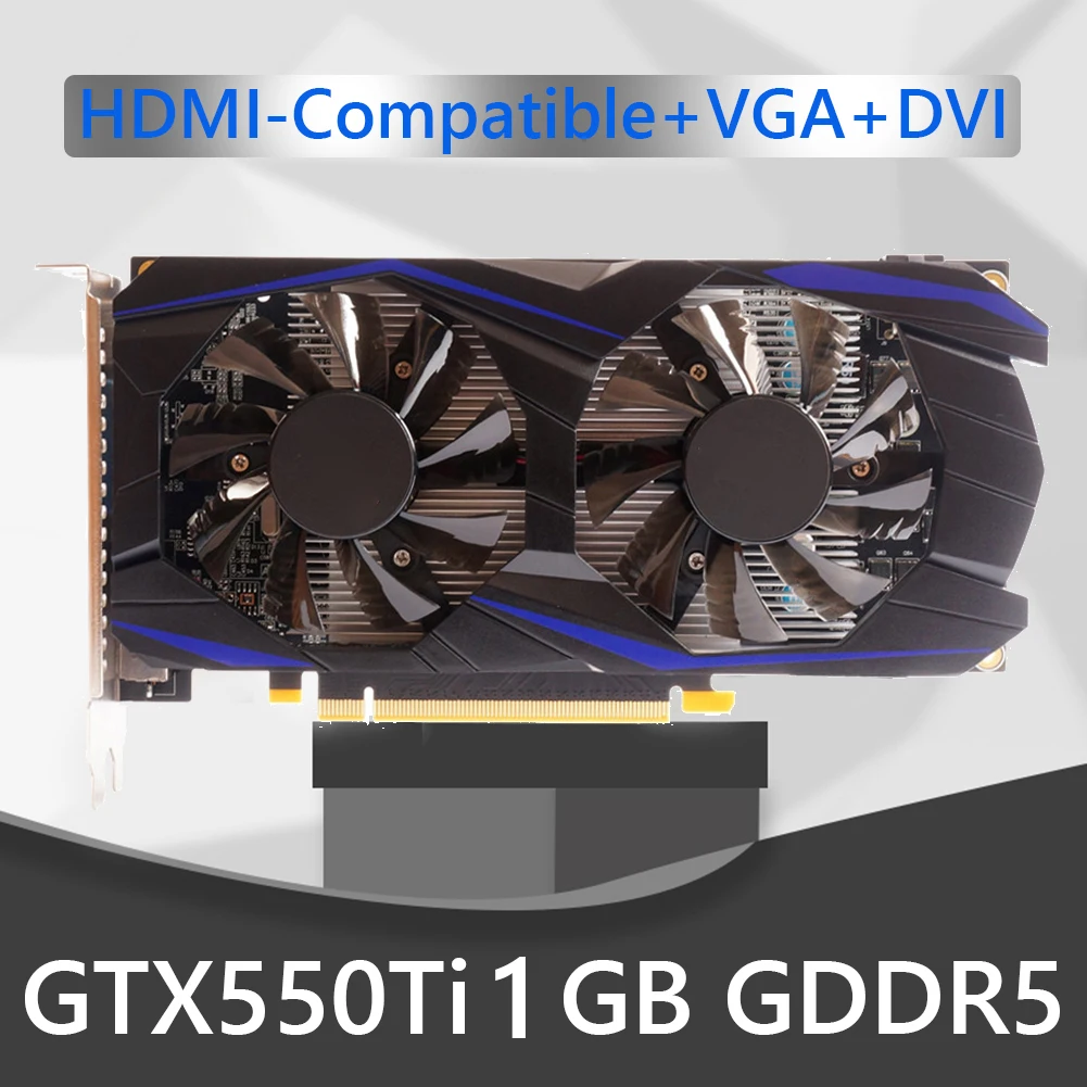 

Desktop Computer Graphics Card with Dual Cooling Fan PCI-Express 2.0 HDMI-Compatible HD Gaming Video Cards