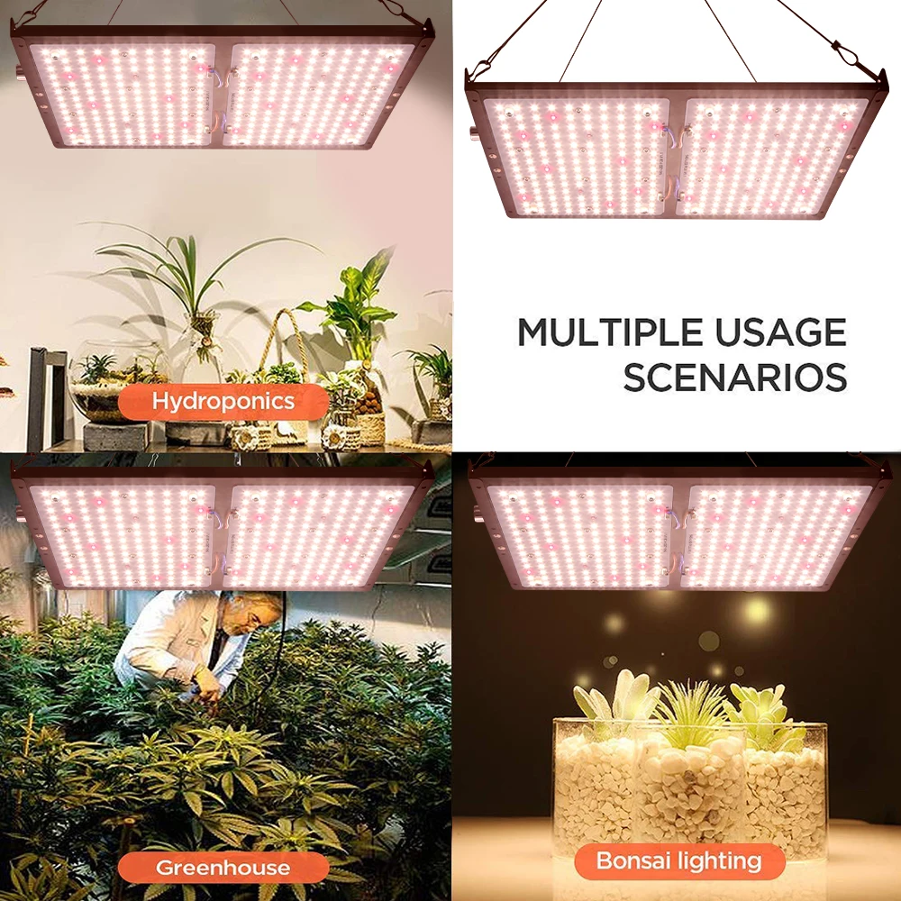 

Приглушаемая Квантовая Светодиодная панель полного спектра 300 Вт для выращивания растсветильник, лампа LM301B 3500K нм, драйвер MeanWell для комнатн...