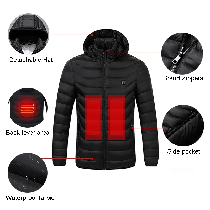 Уличные флисовые куртки с подогревом походные охотничьи для рыбалки одежда S