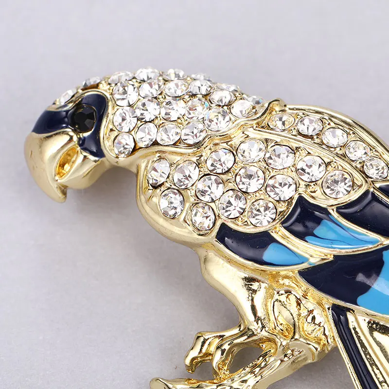 Женская эмалированная бутоньерка MAIKALE винтажная с искусственными кристаллами