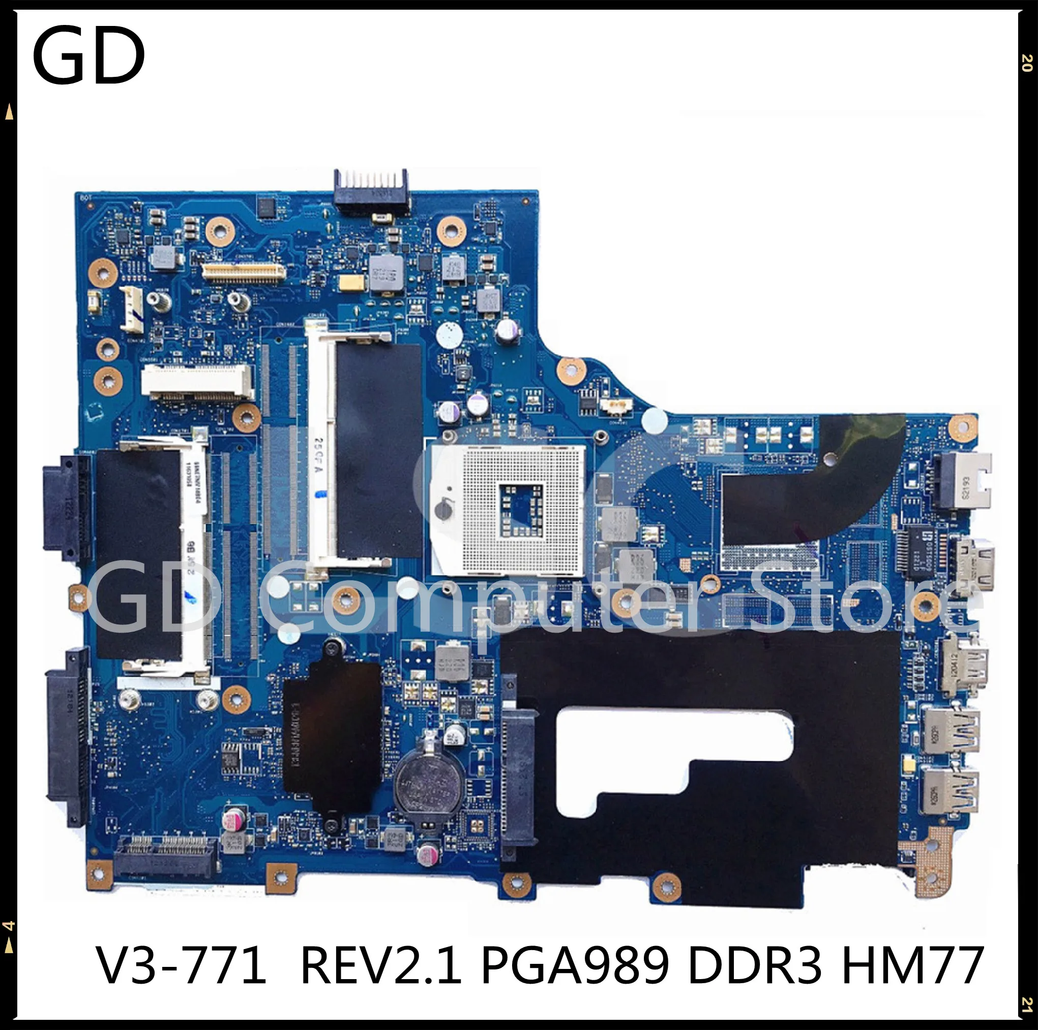 GD для Acer V3-771 Материнская плата ноутбука NBRYR11001 VA70 VG70 REV: 2 1 HM77 DDR3 HD4000 протестированы