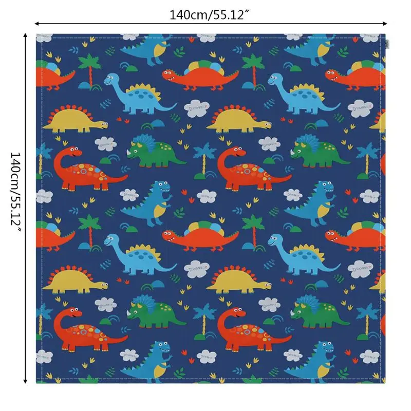 

OOTDTY Baby High Chair Splash Mat Non Slip Foldable Washable Waterproof Floor Protector Infant Toddler Feeding Table Toys