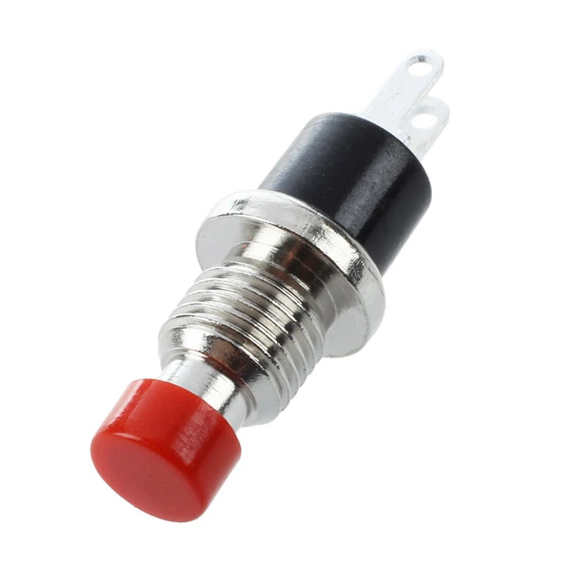 5x2 Pin SPST OFF/(On) N/O красный круглый Мгновенный кнопочный переключатель 1A 250V AC |