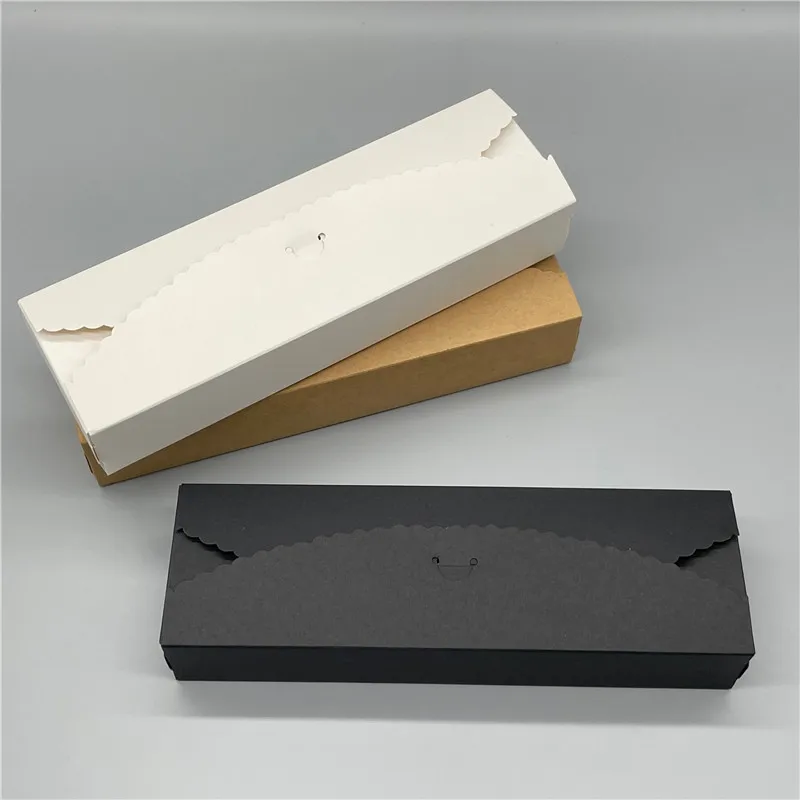 Белая и коричневая бумажная коробка 50 шт./лот для рождественской вечеринки