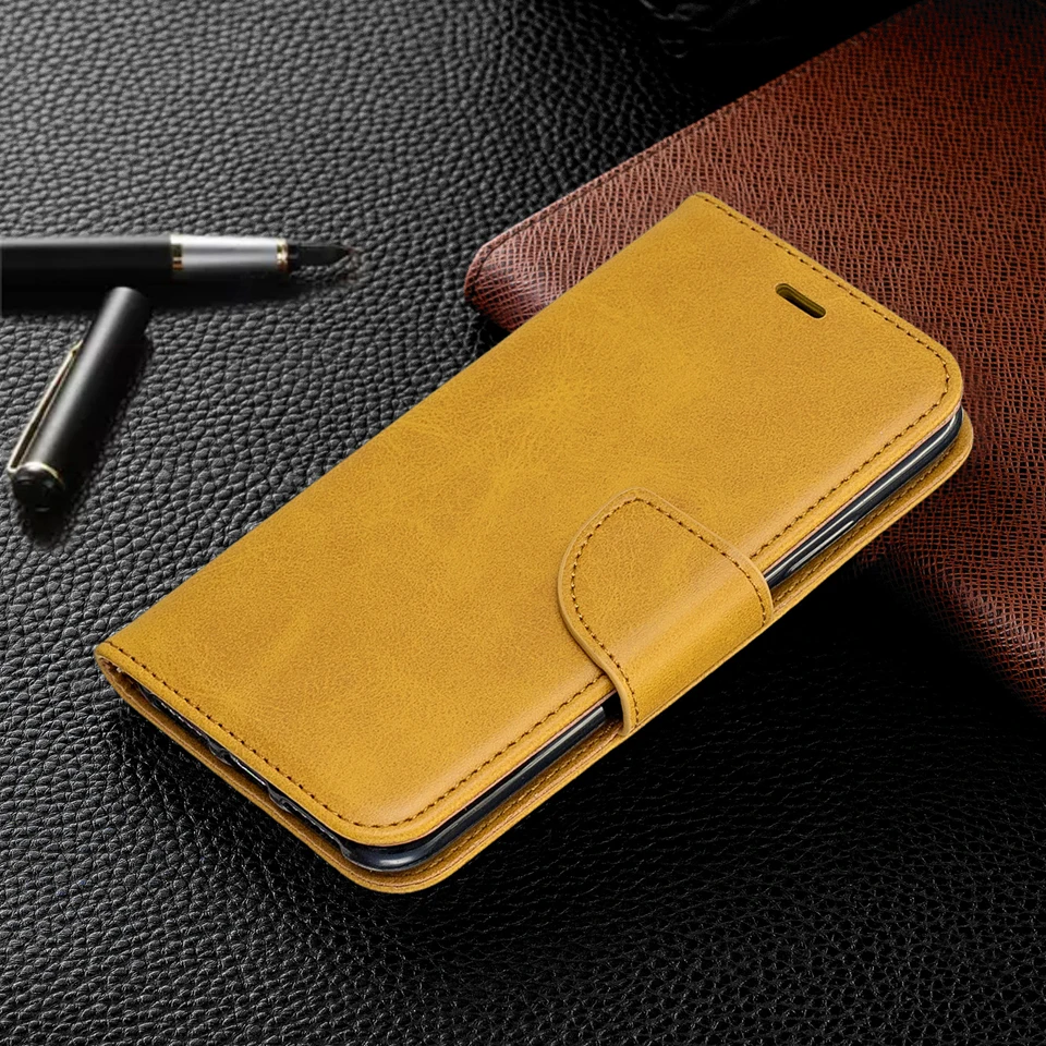 

Solid Imitation Lambskin Leather Case Flip Wallet Phone Cover Shell Funda for iPhone 5 5S SE 6 6S 7 8 Plus X XS Max Xr 11 Pro