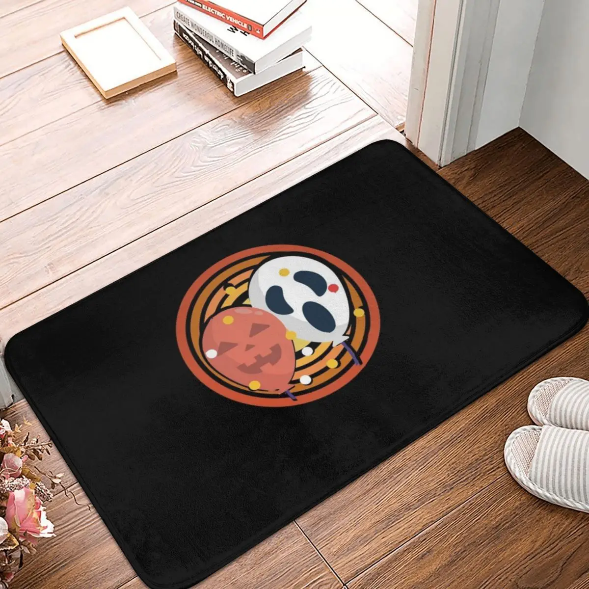 

Halloween Icons For Kids Polyester Doormat Rug carpet Mat Footpad Non-slip AntiwearEntrance Kitchen Bedroom balcony Cartoon