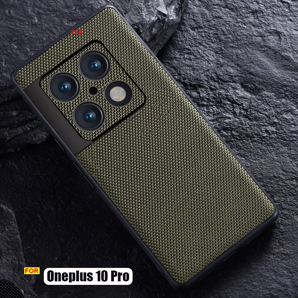 

Чехол для OnePlus 10 Pro, Силиконовый ТПУ Мягкий бампер, плетеный нейлоновый защитный чехол для камеры Oneplus 10 Pro 5G, чехол для телефона
