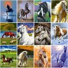 5d алмазная живопись, полная выкладка, лошадь, мозаика, искусство, алмазная вышивка, животные, DIY Стразы, вышивка крестиком, Настенный декор, подарок