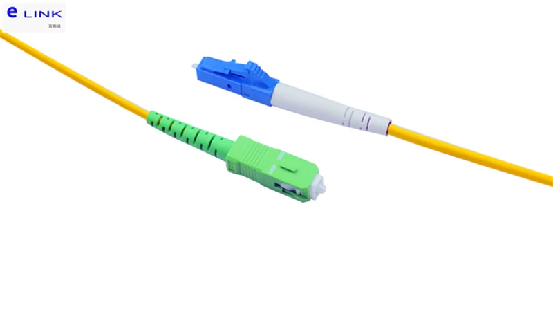10pcs SC/APC-LC/UPC fiber optic patch cord SM Simplex 1M 2M 3M 5M 7M 10M LC-SCA optical fibre jumper SX free shipping IL 0.3db