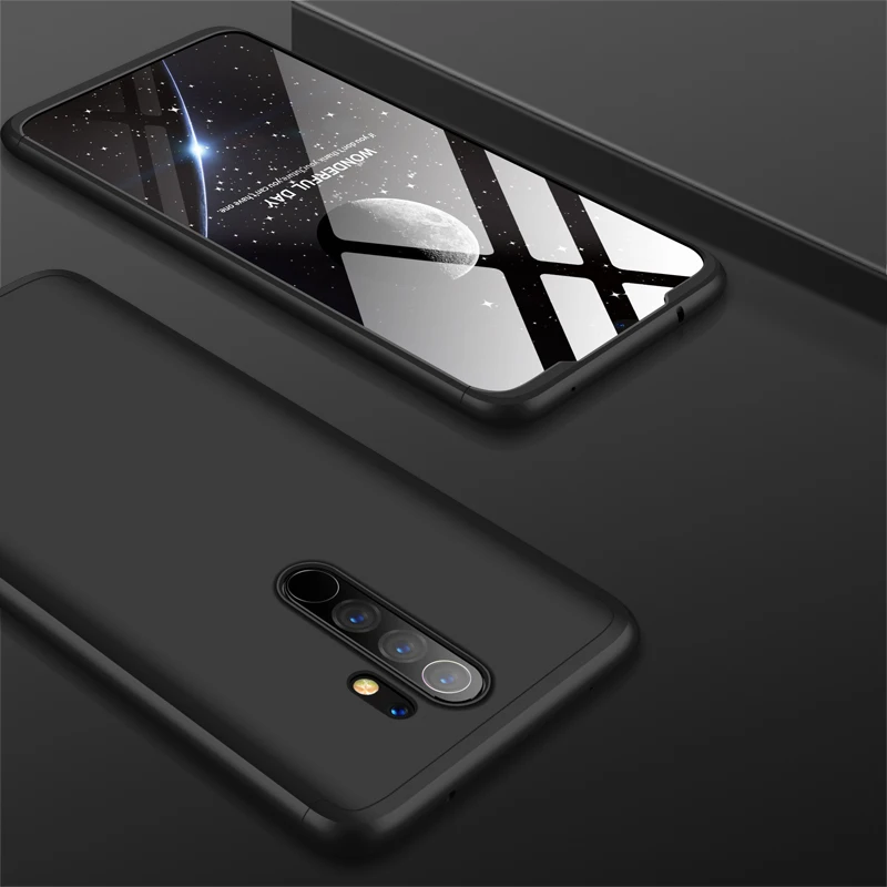3-в-1 чехол для Xiaomi redmi note 8 Pro Чехол Крышка защитное кольцо магнетизм кронштейн анти-столкновения в виде ракушки для redmi note 8 Coque