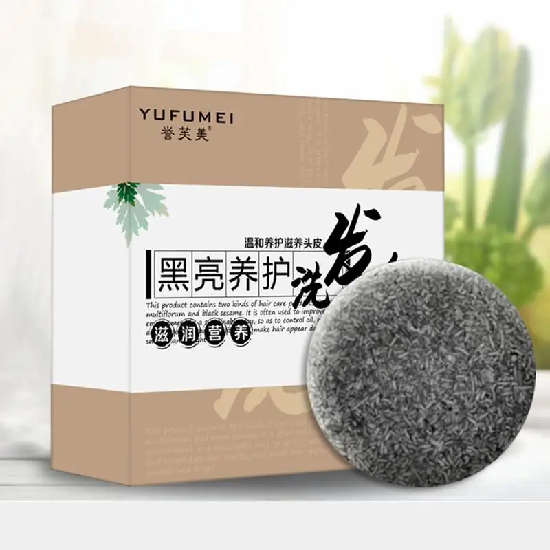 

Herbal Polygonum Essence Hair Darkening Shampoo Bar Mild Natural Cleansing Hair Soap Shampoo Soap Gray Hair Formula Reverse S2X7