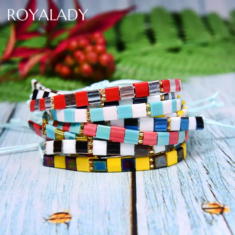 Богемные радужные браслеты ручной работы для женщин Pulseira Mujer Moda 2020 летние пляжные