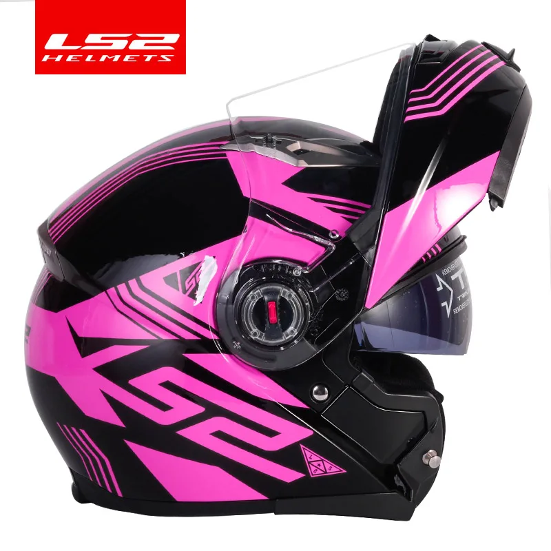 Capacete LS2 FF370 moto rcycle шлем ls2 кожаный чехол из искусственной кожи (двойной козырек
