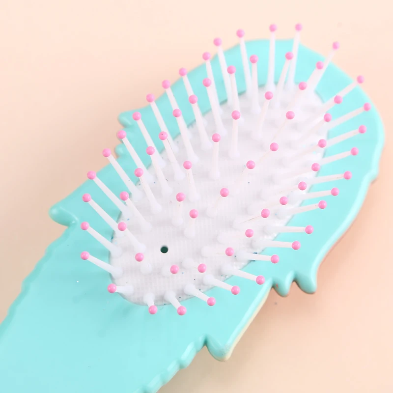 Дисней Принцесса замороженная щетка для волос brosse cheveux Kids нежная Антистатическая щетка кудрявый клубок Русалка щетина ручка Клубок Расческа