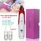 Bayonet Derma ручка картридж иглы наконечник Электрический Микро прокатки штамп Dermapen микроиглы ручка для отшелушивающего усадочного устройства пор