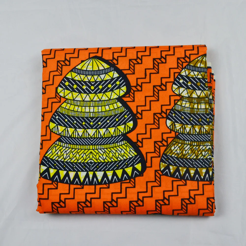 1 ярд ткани из Анкары африканская ткань натурального воска с принтом полиэстера