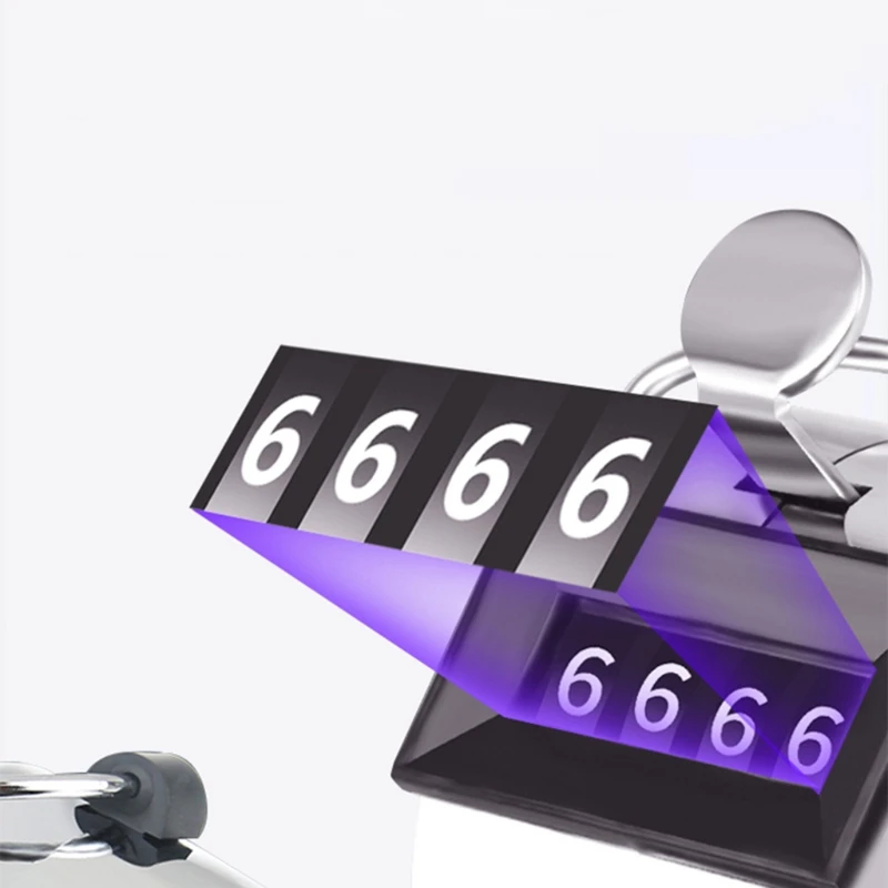 Портативный 4 цифр Ручной учетный счетчик мини механический цифровой ручной