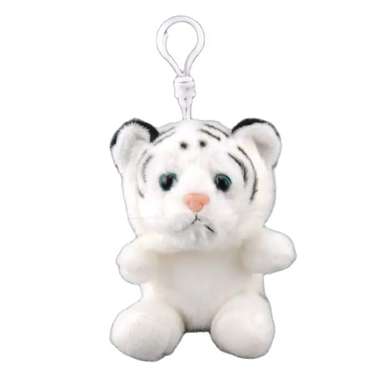 

12cm Plush Tiger Plush Kids Toys Stuffed Animals Small Pendant Key Chains Creative Christmas Birthday Gifts