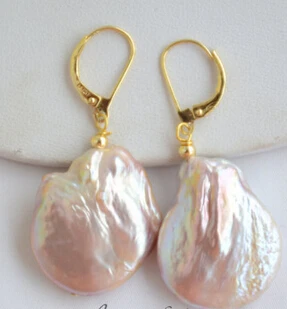 shitou 00731 coin lavender baroque keshi reborn pearl dangle earring  discount 40%