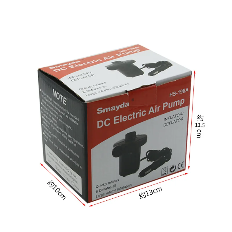 12 В постоянного тока автомобильный надувной насос кровать плавательное кольцо