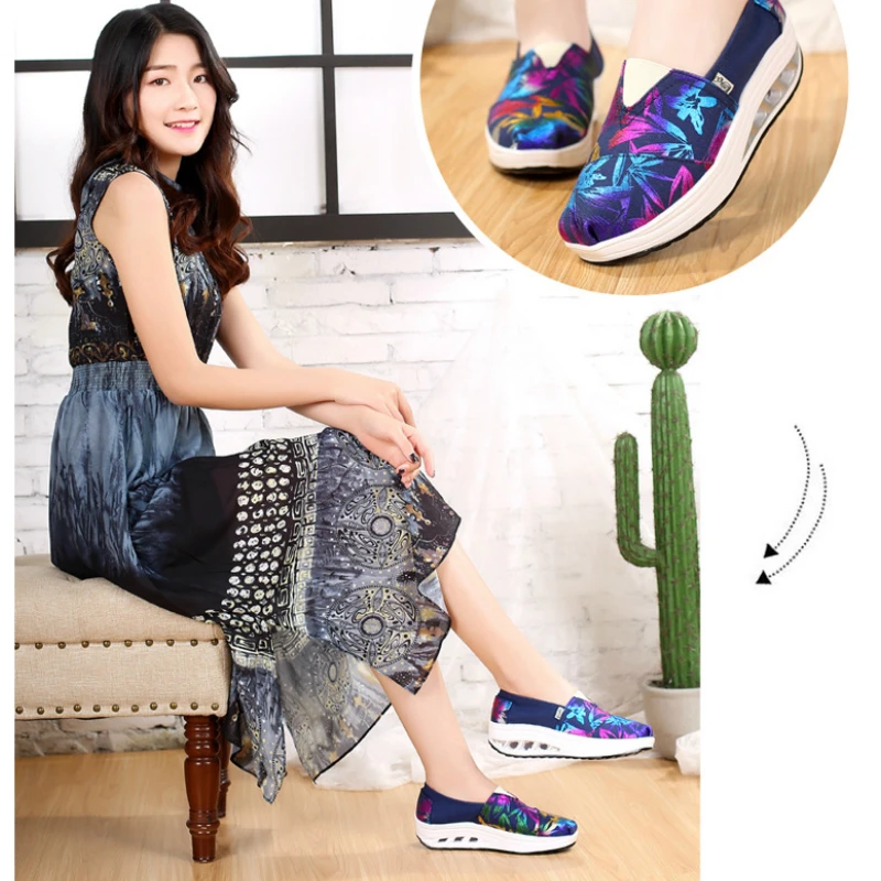 Кеды женские на платформе повседневные холщовые кроссовки дышащие