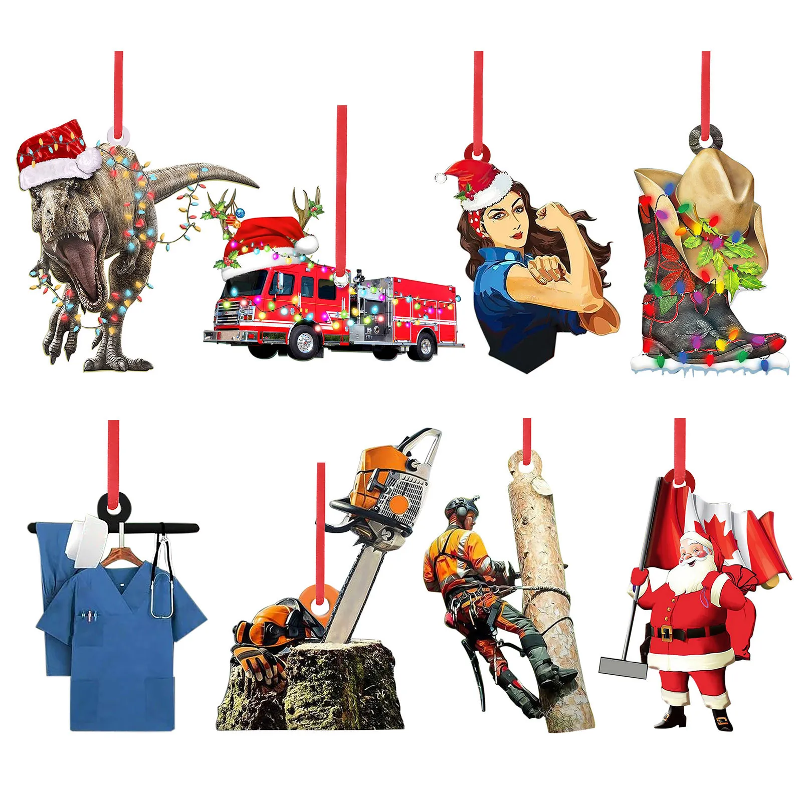 

Рождественские деревянные подвесные украшения для украшения рождественской елки, подвесное деревянное Рождественское украшение для авто...