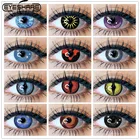 Цветные контактные линзы EYESHARE для глаз Аниме Косплей цветные линзы ed натуральный синий цвет ed контактные линзы для фотографий