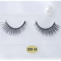 1 pair 3d eyelashes false eyelashes long eyelashes soft mink hair eyelashes eye makeup natural strip lashes synthetic hair