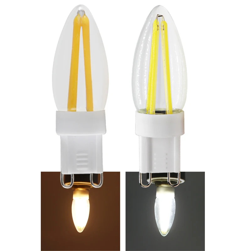 

Bombilla Led Filament Light G9 Dimmer 3W 110v 220v Ceramic+Glass Candle Spotlight Replace Halogen Bulbs For Home No Flicker Lamp