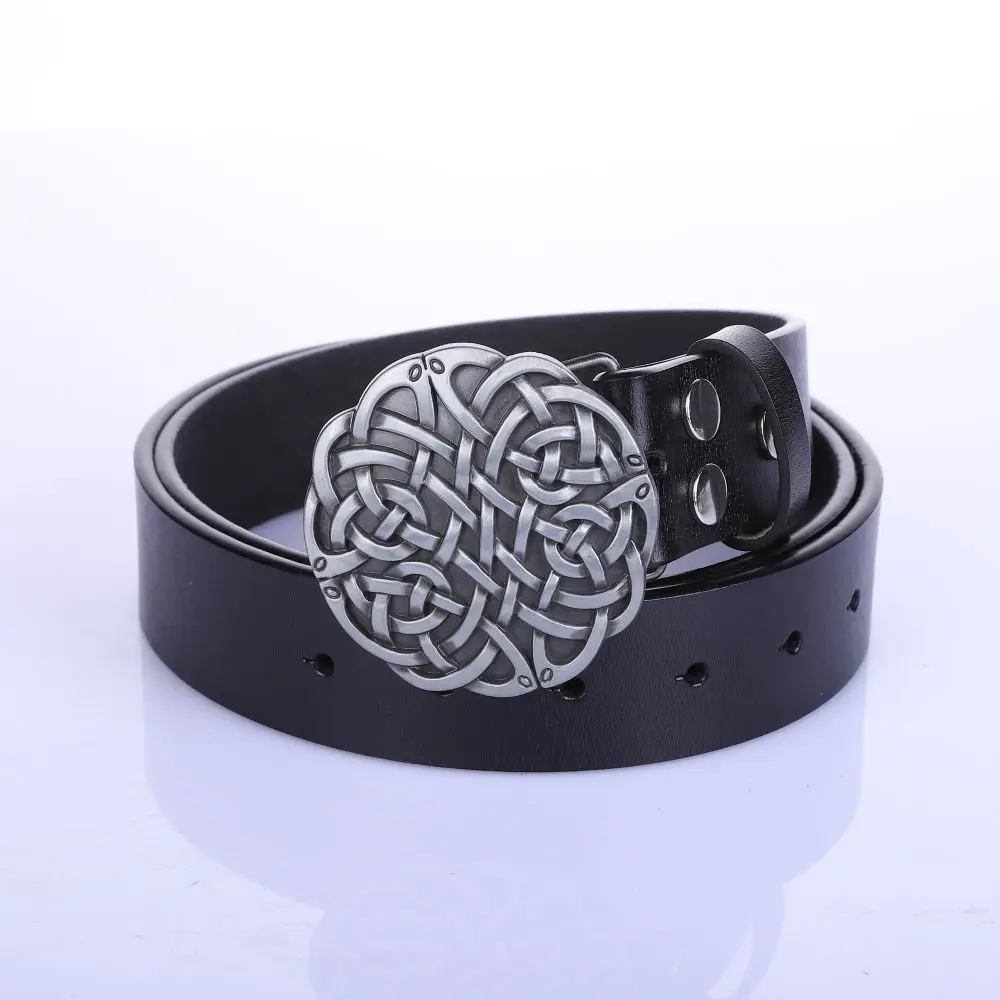 

west cowboy A snap fastener Novelty belts for both men and women Zinc alloy leather belt with vintage pattern for Students