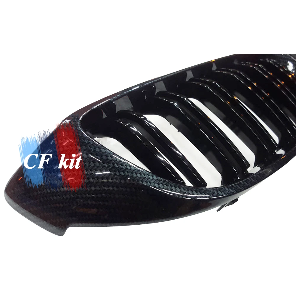 CF набор гоночных грилей из настоящего углеродного волокна передняя решетка с