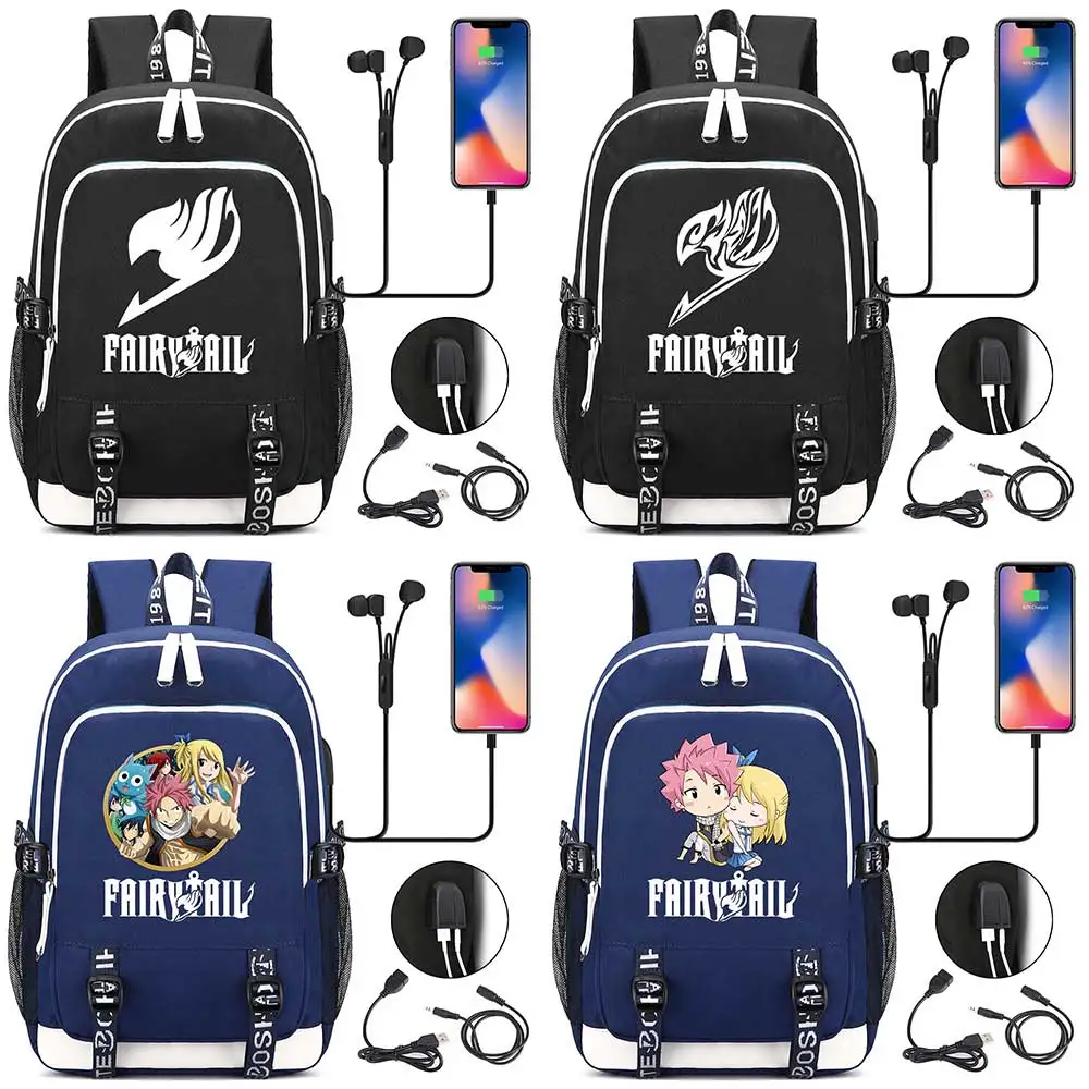 Мода Многоцветный аниме мультфильм Феи хвост USB мальчик девочка книжный школьный