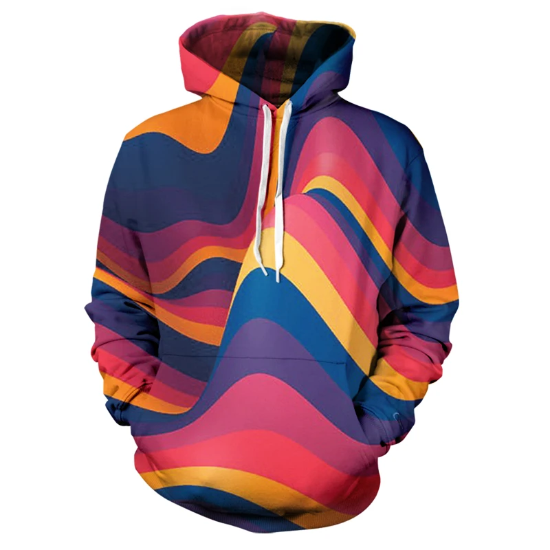

New 3D geometric pattern sweatshirt hoodie men and women small size sweatshirt hoodie stitching pattern hoodie sweatshirt