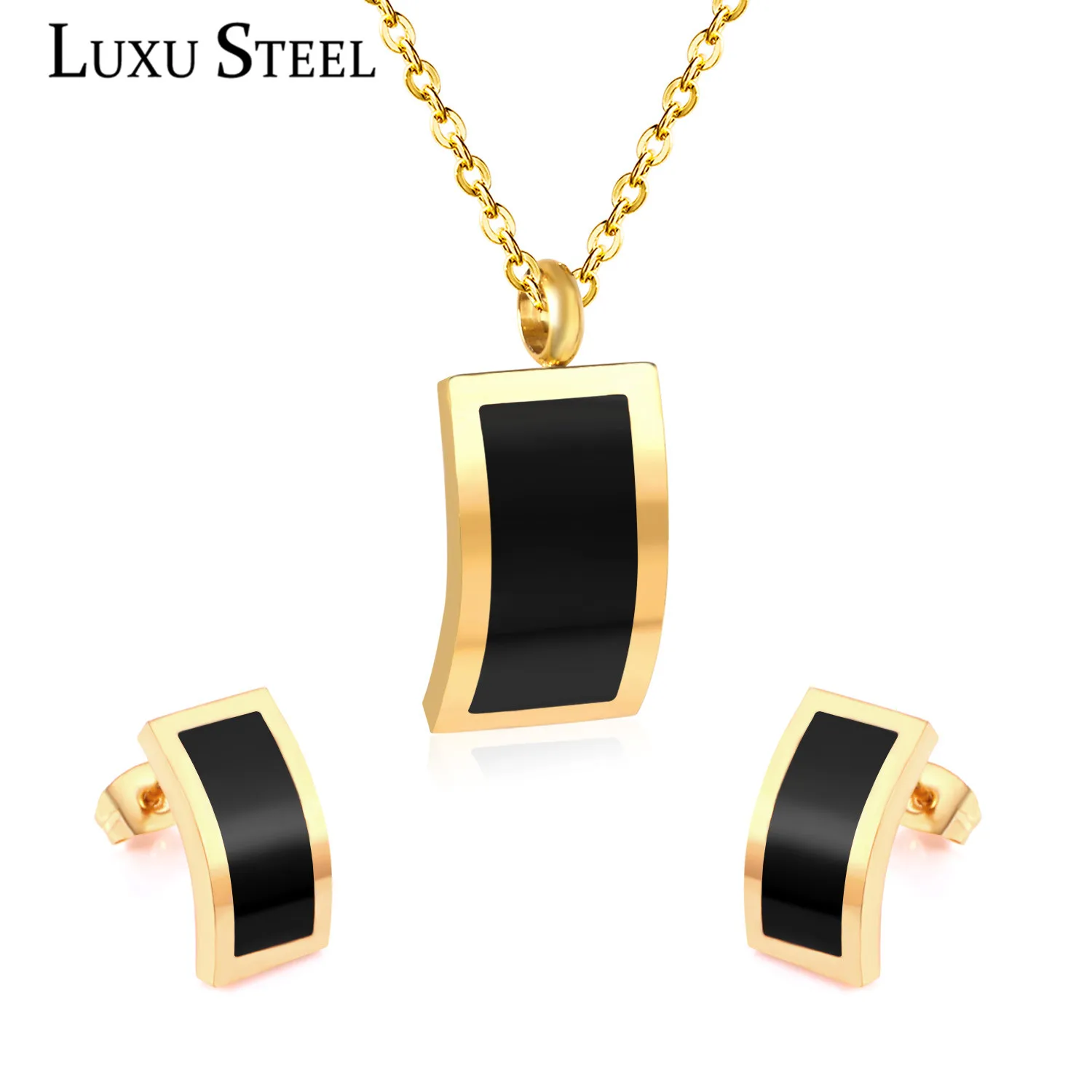 Комплект из колье и серёг нержавеющей стали|Ювелирные наборы| |