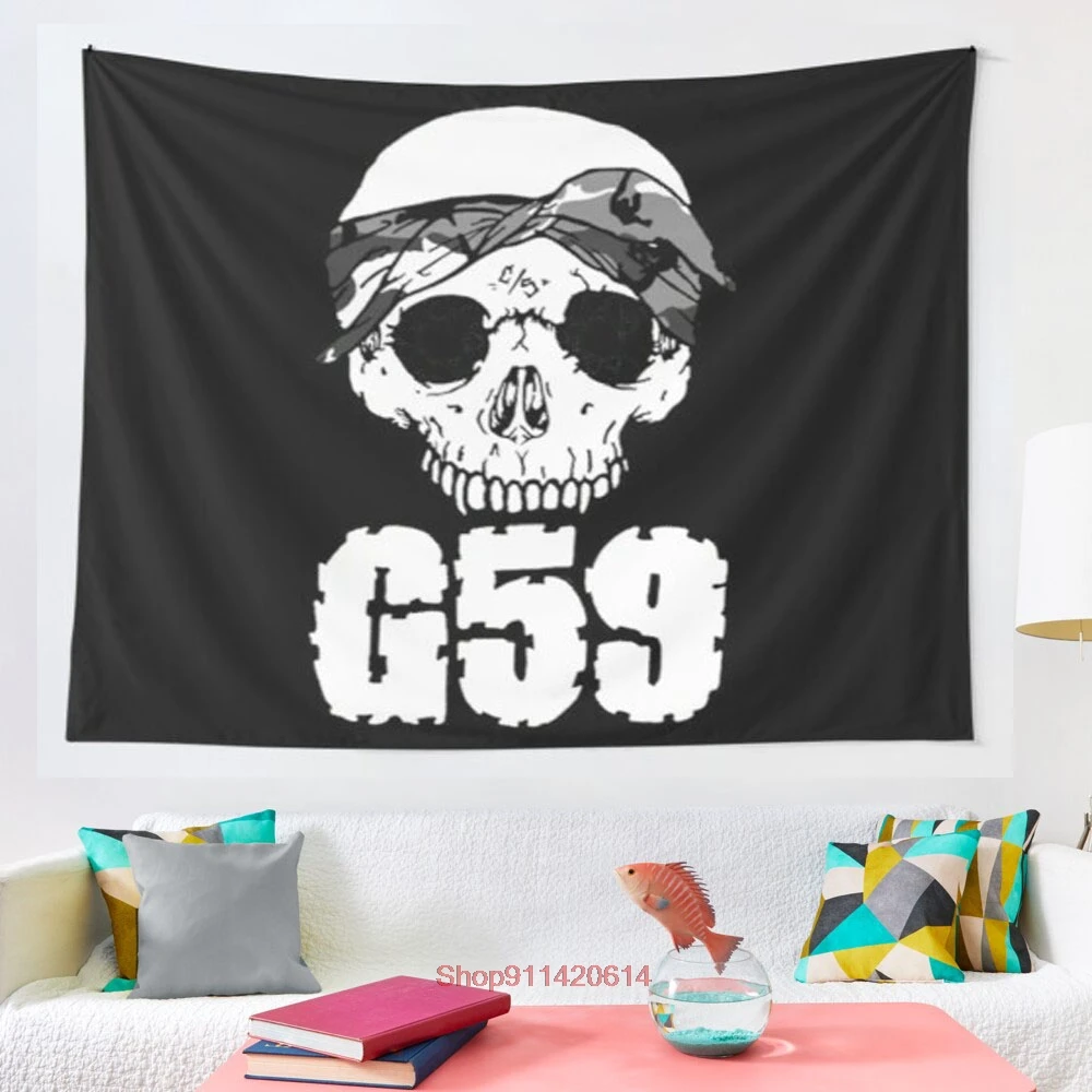 

G59 Skull bandana official design tapestry Wall Hanging Astrology Divination Bedspread