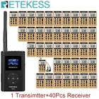 RETEKESS FT11 + 40 шт. V112 система гида беспроводной аудио микрофон система для церковной конференции синхронного перевода