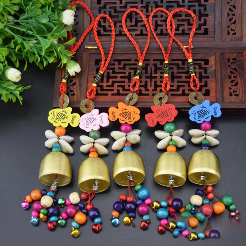 

Copper Wind chimes National Style Alloy Bell Yard Garden Outdoor Living Wind Chimes For Gift Home Decoration Handmade Windchime