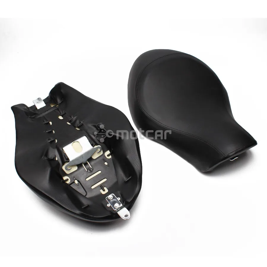 Мотоциклетное черное дневное широкое сиденье для водителя Соло Harley Iron Sportster XL 883