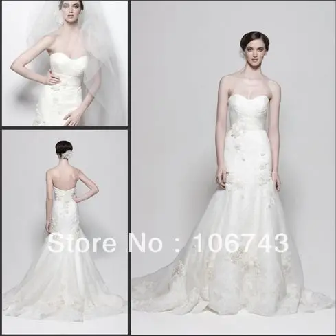 

free shipping 2016 new style hot sale Sexy bride gown sweet princess Custom size embroidery cheap white wedding dress