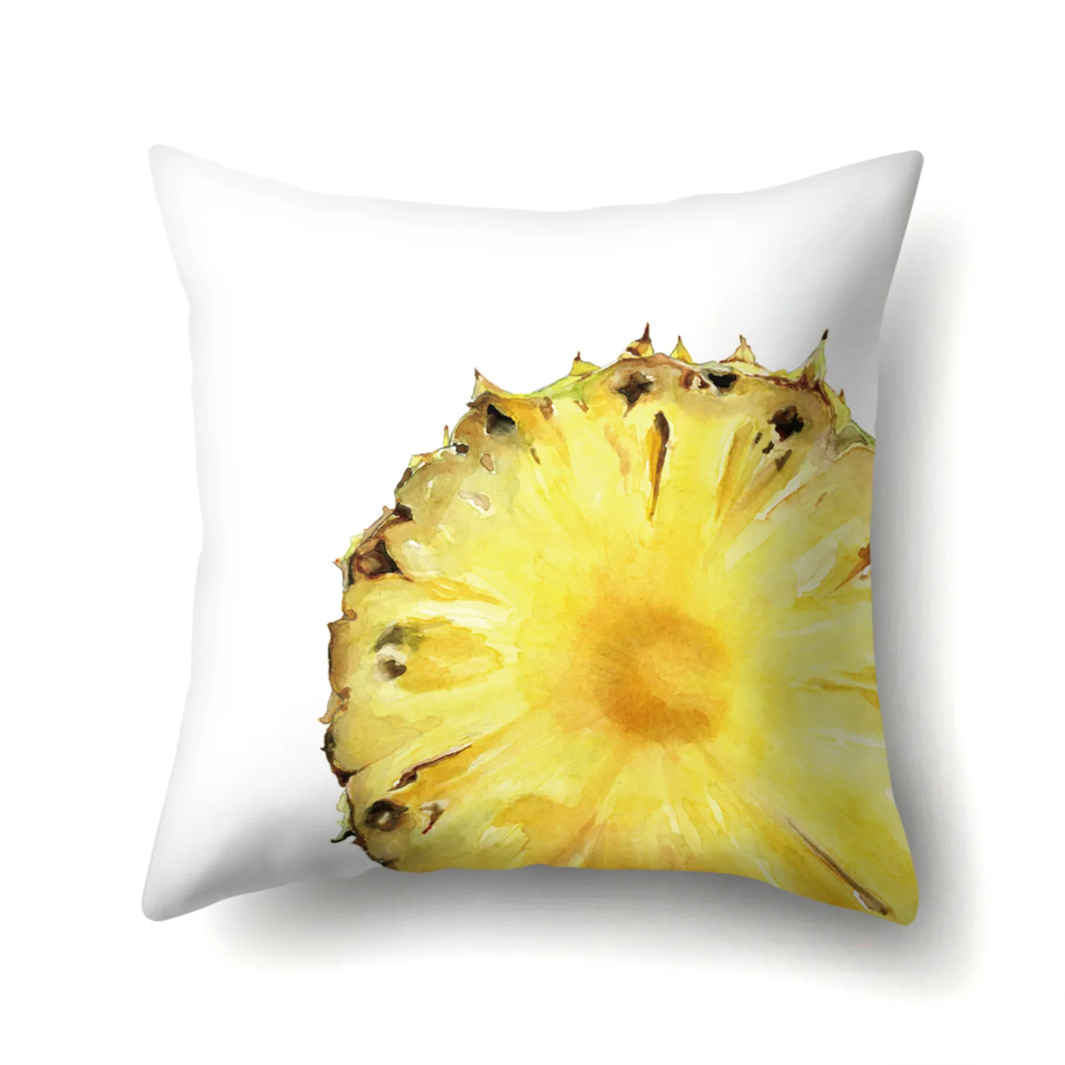 Креативный чехол для подушки с фруктами арбуз клубника киви лимон декоративная