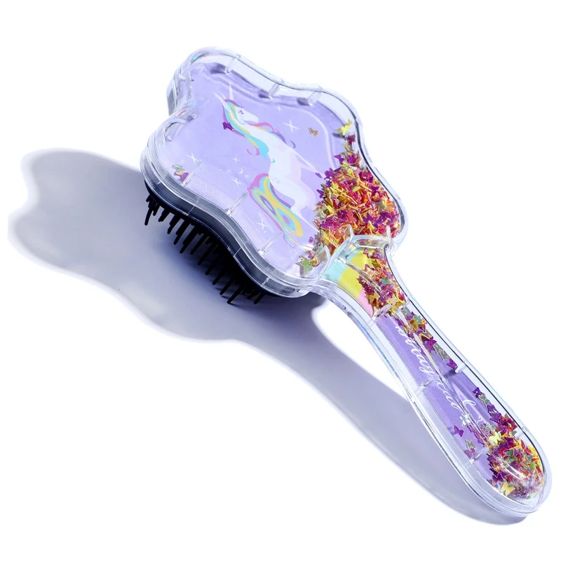 Щетка для волос с мультяшным единорогом девочек Расческа воздушной подушкой в